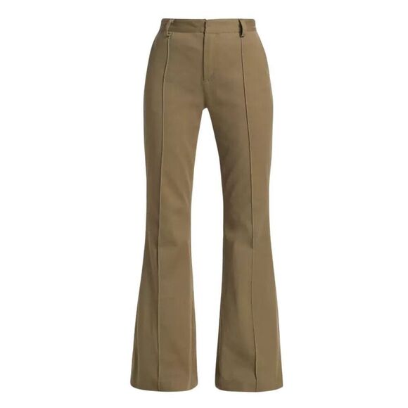 NEW ATM Anthony Thomas Melillo Cotton Blend Twill Flare Pants - Picture 1 of 8